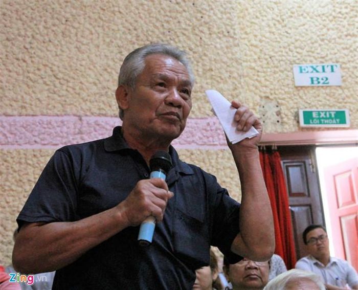 Cử tri Nguyễn Văn Thạch mong muốn được trở về xây dựng nhà trên chính mảnh đất của mình. Ảnh: Sỹ Đông.