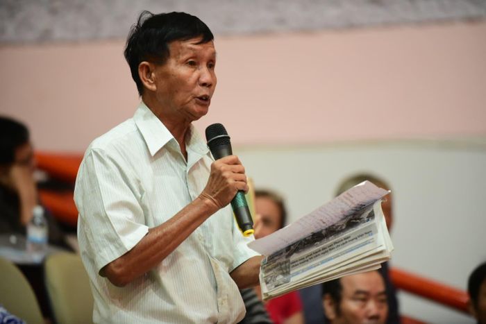 Cử tri Nguyễn Tấn Hưu. Ảnh: Thanh Tùng