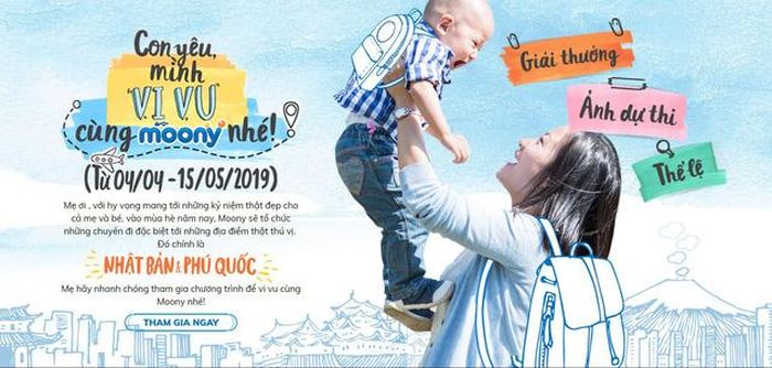 “Con yêu, mình vi vu cùng Moony nhé!” đã trở thành cầu nối gắn kết giữa mẹ và bé