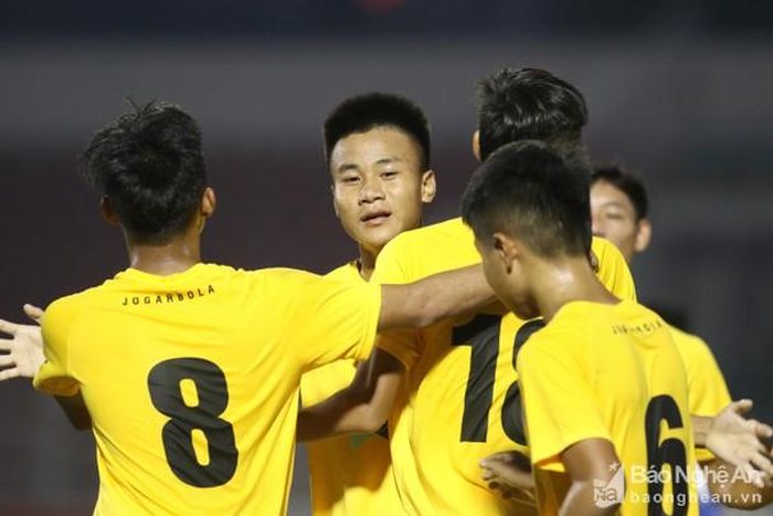 U15 SLNA đang gây ấn tượng tại VCK U15 Quốc gia 2019 diễn ra tại TP Hồ Chí Minh. Ảnh: Tú Nguyễn