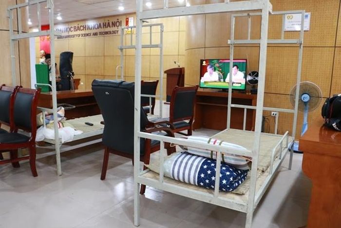 Khu cách ly có đầy đủ tiện nghi phục vụ cho các cán bộ tham gia công tác in sao đề.