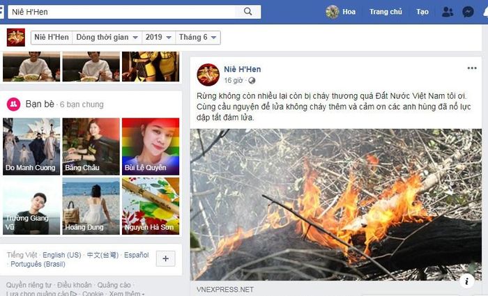 Dòng chia sẻ của Hoa hậu H'Hen Niê