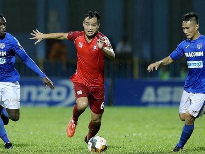 Hải Phòng gặp khó ngay trên sân nhà trước TP.HCM.Ảnh: VPF