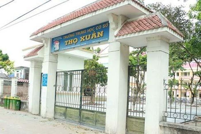 Trường THCS Thọ Xuân. Ảnh: VTC