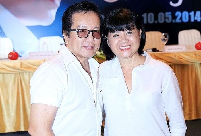 Vợ chồng nghệ sĩ Elvis Phương và Phan Lệ Hoa. 