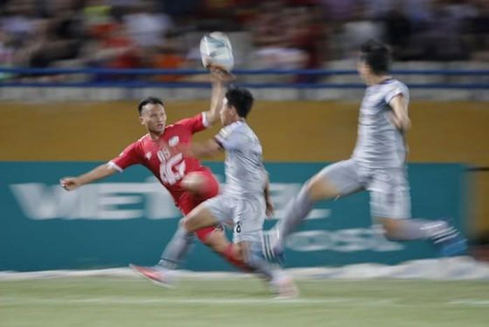 Trọng Hoàng tiếp tục tỏa sáng trong đội hình Viettel. Ảnh: MINH HOÀNG