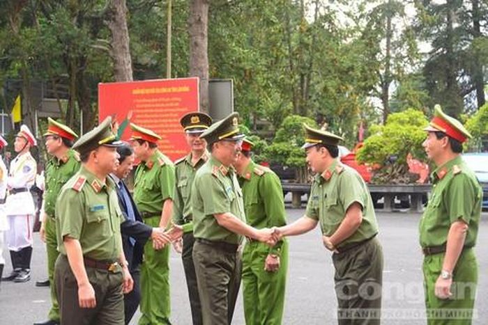 Ban Giám đốc Công an Lâm Đồng đón tiếp đồng chí Thứ trưởng