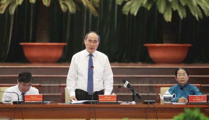 Bí thư Nguyễn Thiện Nhân. (Ảnh: Thành ủy TP.HCM)