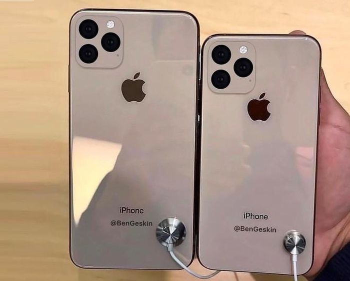 Bản mockup iPhone 11 và iPhone 11 Max. Ảnh: Ben Geskin.