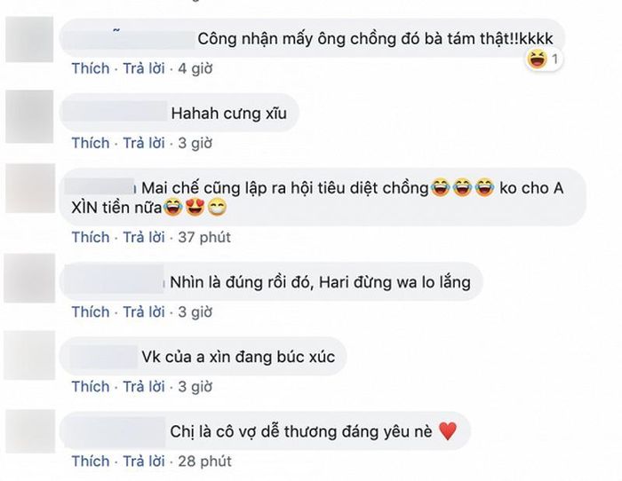 Fan lẫn cư dân mạng bày tỏ sự thích thú và chỉ cách cho nữ ca sĩ trị chồng