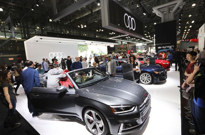Mẫu ô tô của hãng Audi tại Triển lãm ô tô quốc tế New York, Mỹ hồi tháng 4/2019. Ảnh: THX/TTXVN
