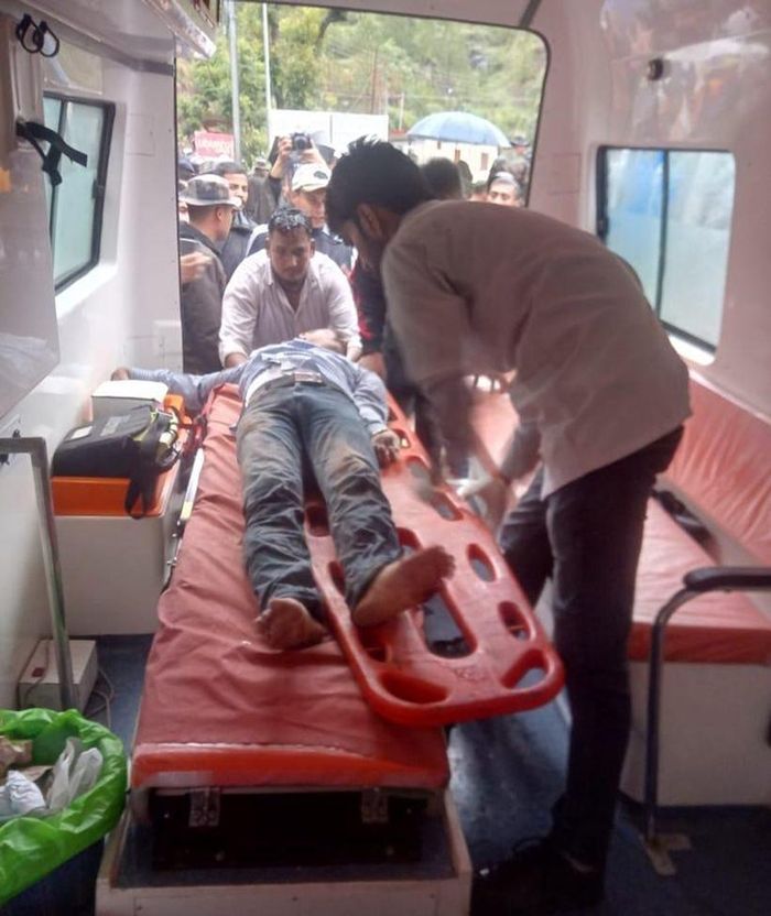 Những người bị thương đã được đưa vào bệnh viện gần đó. Ảnh: The IndiaExpress