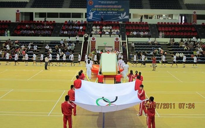 Quang cảnh khai mạc Giải thể thao ngành KSND- Cúp Báo Bảo vệ pháp luật năm 2011