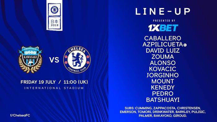  Đội hình xuất phát của Chelsea. Ảnh: ChelseaFc