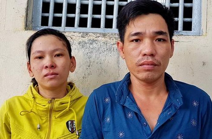 Chân dung cặp vợ chồng hờ tại Nhà tạm giữ Công an huyện Diên Khánh.