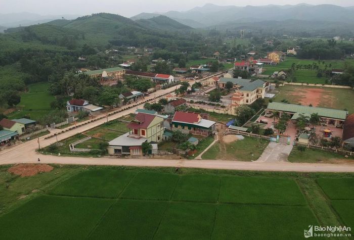 Quang cảnh xã Tiến Thành (Yên Thành). Ảnh tư liệu: Thái Hồng