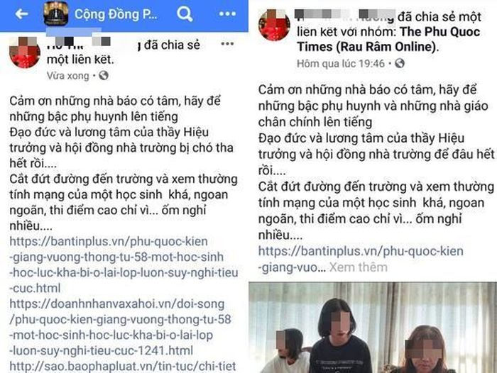 Dòng trạng thái trên mạng xã hội của “Nữ hoàng ngọc trai”
