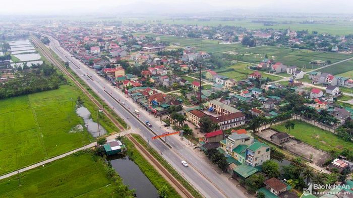 Quang cảnh thị trấn Quán Hành (Nghi Lộc). Ảnh tư liệu: Thành Cường