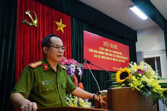 Đại tá Nguyễn Thanh Tùng phát biểu chỉ đạo tại hội nghị
