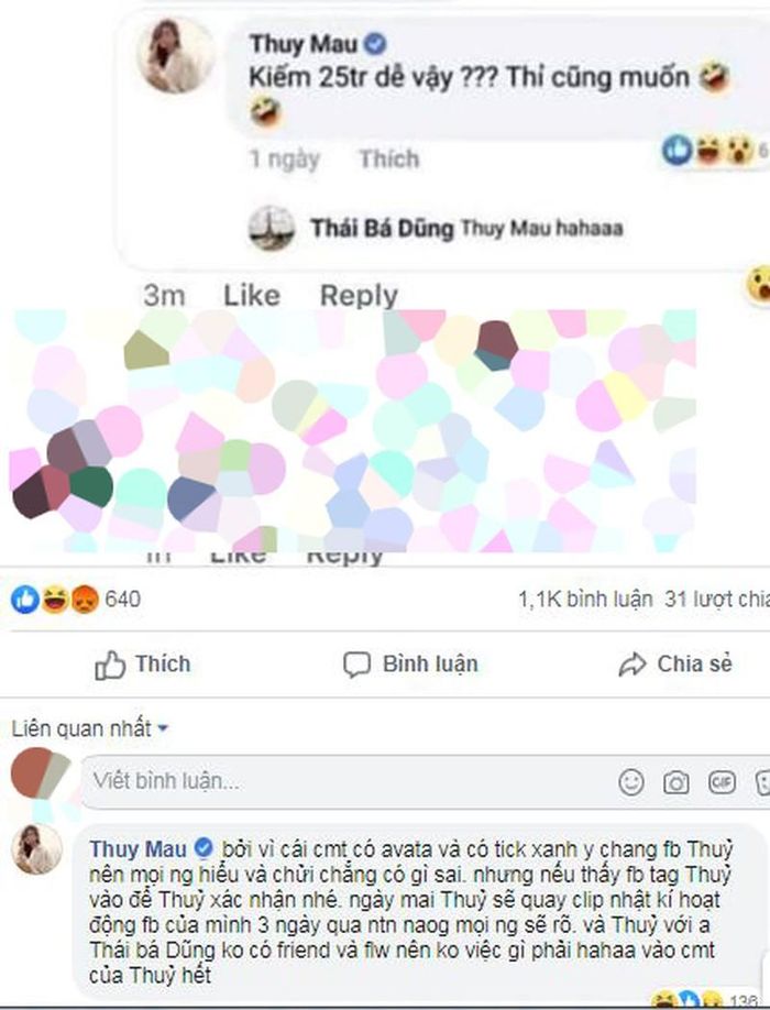  Mâu Thủy cũng lên tiếng thanh minh khi bị nghi đá xéo Trương Thế Vinh.
