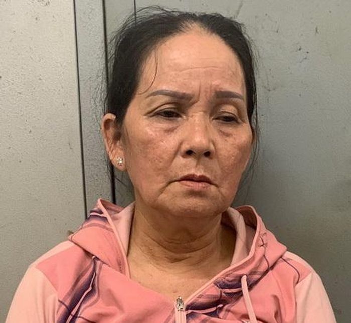 Bà Lan khi bị bắt.