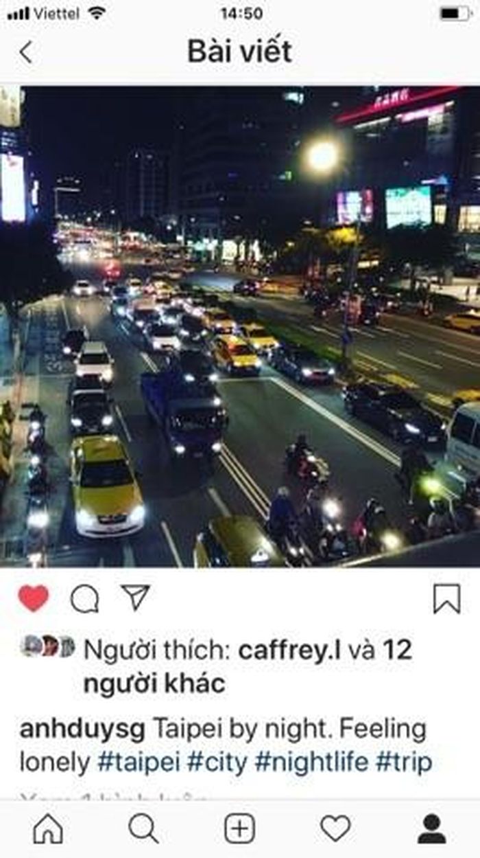 Nút like trên giao diện Instagram được biểu thị bằng biểu tượng hình trái tim - Ảnh: chụp màn hình