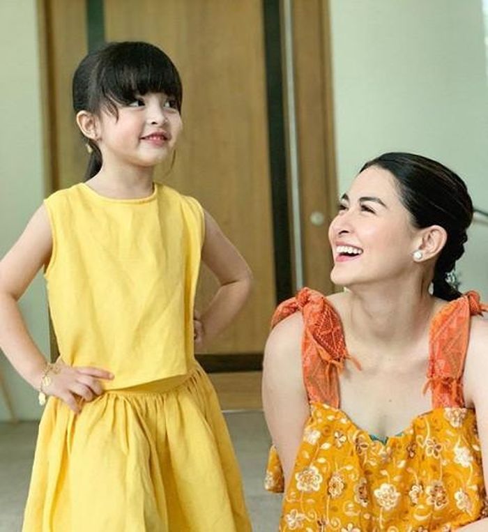Cô con gái Maria Letizia Dantes sinh năm 2015, thừa hưởng nhiều nét đẹp của bố mẹ.