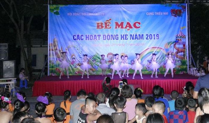 Quang cảnh lễ bế mạc các hoạt động hè năm 2019.