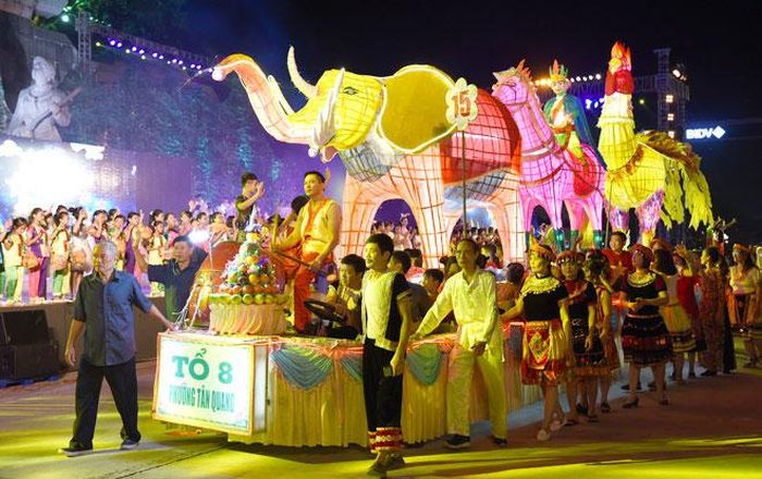 Mô hình đèn Trung thu tham gia trong Đêm hội Thành Tuyên. Ảnh minh họa