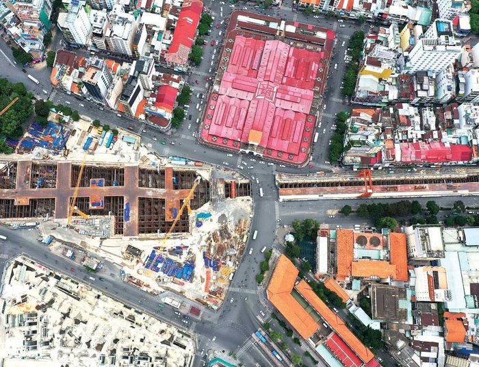 Khu vực bùng binh Quách Thị Trang nhường chỗ dự án Metro số 1