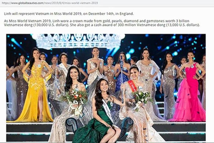  Global beauties đưa tin về Thùy Linh.