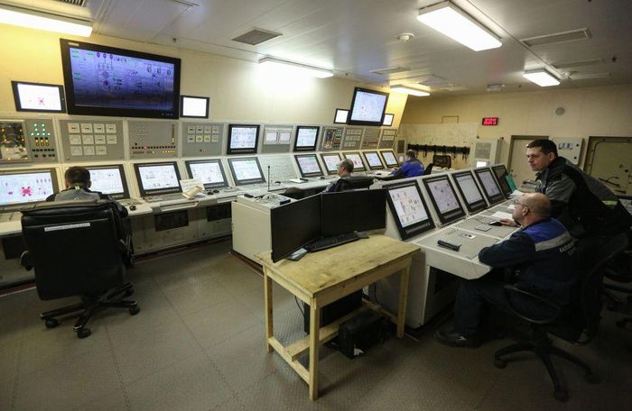 Tàu Akademik Lomonosov đảm bảo vị trí làm việc cho khoảng 70 nhân viên. (Ảnh: Sputnik) 