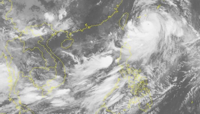 Hình ảnh chụp mây vệ tinh, sáng 8-8-2019
