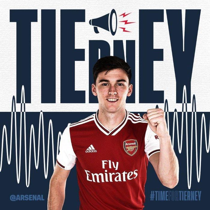 Tierney chính thức trở thành cầu thủ Arsenal