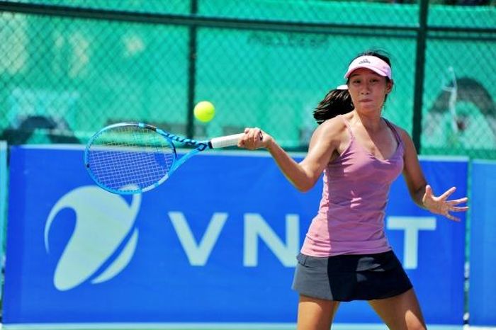Hạt giống số 1 nội dung đơn nữ U18 Trần Thụy Thanh Trúc (Hưng Thịnh - TP Hồ Chí Minh).