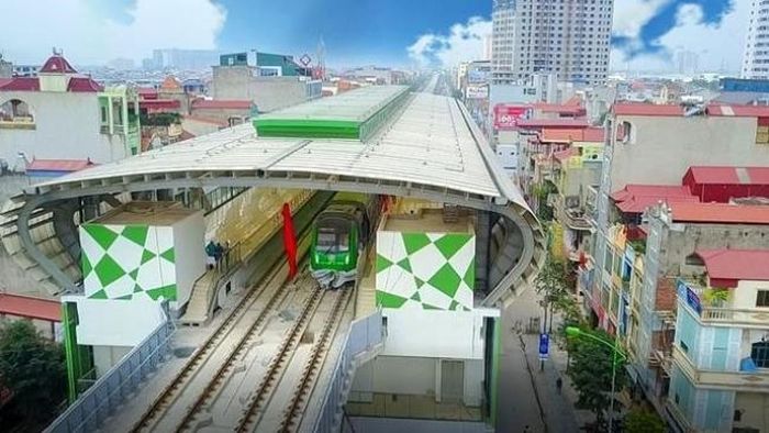 Nhà ga dự án đường sắt Cát Linh - Hà Đông. Ảnh: VGP