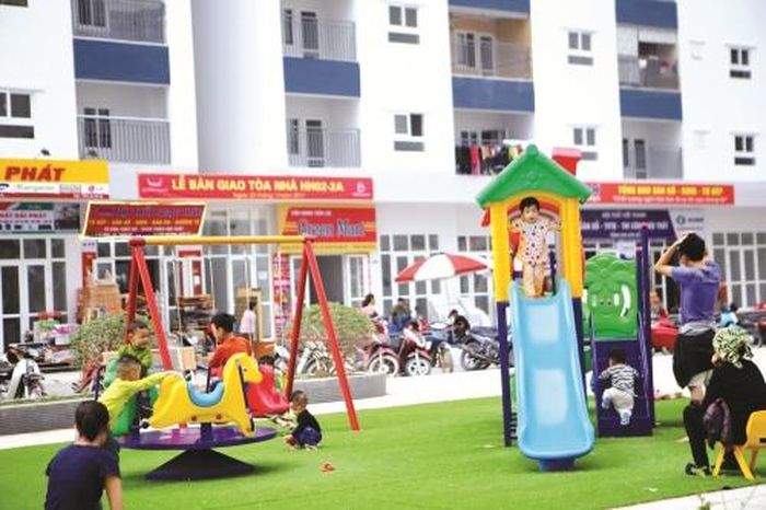 Một góc khu vui chơi tại Khu đô thị Thanh Hà, Cienco 5
