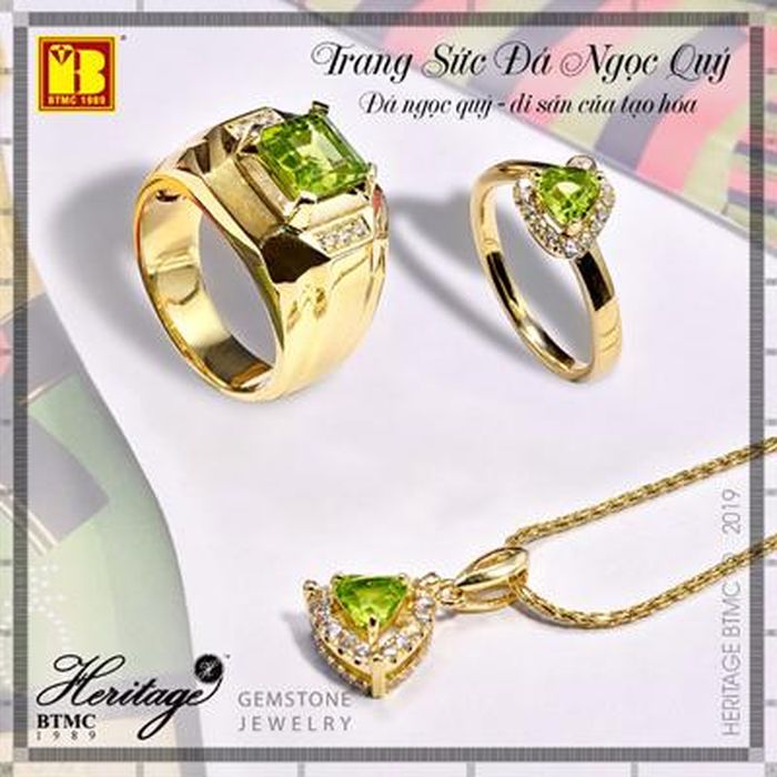 Trang sức Peridot BTMC uy tín, chất lượng