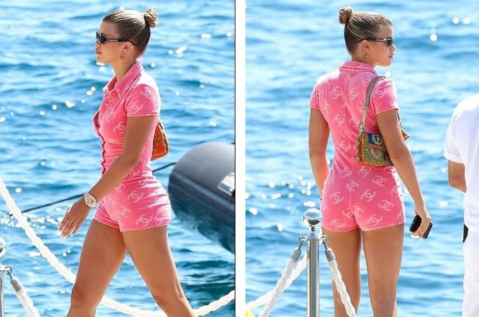  Đến Ý từ đầu tuần qua, người mẫu 20 tuổi là gương mặt được cánh paparazzi theo sát.