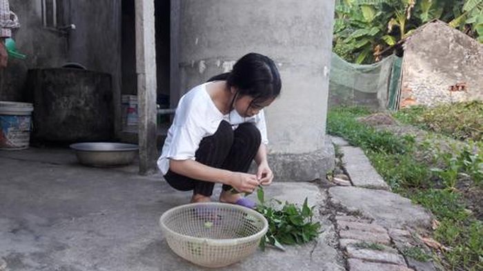 Hoa mong muốn được đi học dù gia đình hiện giờ hết sức khó khăn.