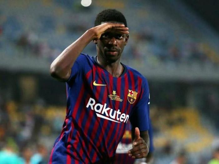 Dembele chưa thể hiện được gì nhiều trên sân.