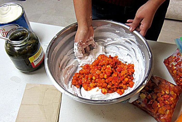 Kem Akutaq đã được biến đổi để dễ ăn hơn.