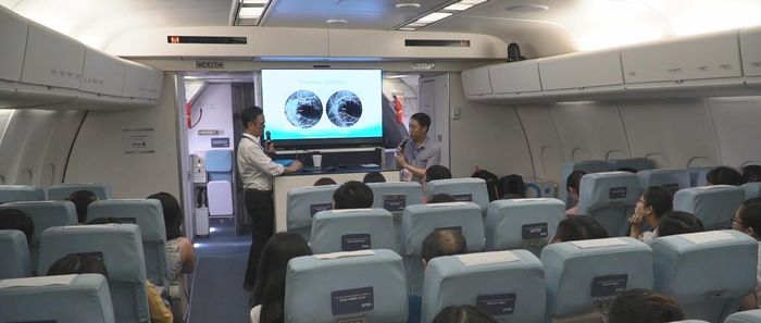 Phòng đào tạo với hệ thống truyền hình 3D.