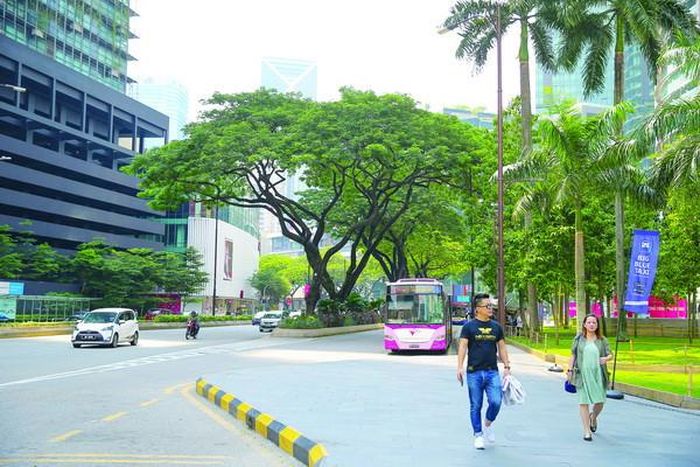 Cuộc sống bình yên trong thành phố. 