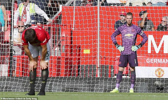 Nỗi thất vọng của Maguire và De Gea.