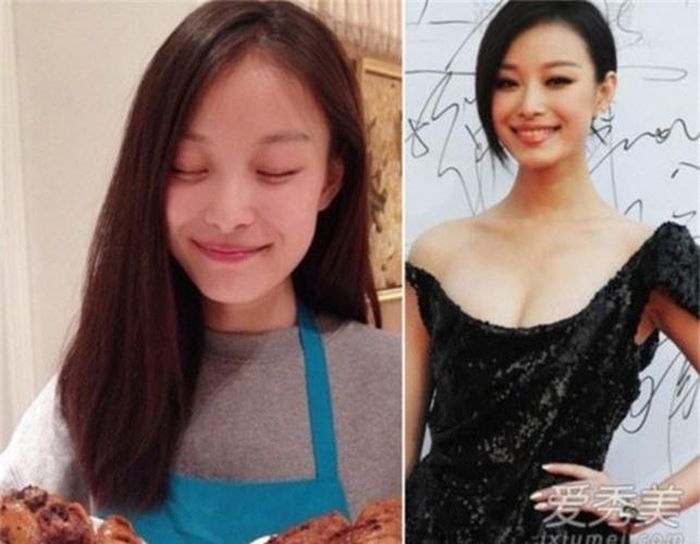  Nghê Ni, một trong những nàng thơ của đạo diễn nổi tiếng Trương Nghệ Mưu, dù trang điểm hay mặt mộc đều rất lôi cuốn nhờ có một gương mặt rất hài hòa. 