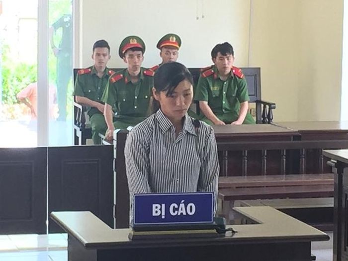 Lý Thị Lai tại phiên tòa xét xử.