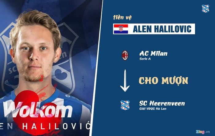Halilovic là tân binh cuối của của Heerenveen ở kỳ chuyển nhượng hè năm nay. Anh gia nhập CLB theo dạng cho mượn từ AC Milan. Trước đó, tiền vệ người Croatia từng khoác áo Barcelona.