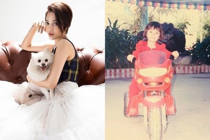Bảo Anh đăng ảnh lúc nhỏ của bản thân và chúc mừng sinh nhật: “Chúc mừng sinh nhật. Hay là mình để lại tóc này thấy cũng ngầu đấy chứ nhỉ. Chúc bánh bèo mặc áo dài đi mô tô trong ảnh tuổi mới thật nhiều năng lượng tích cực. Xin thượng đế ban cho con sức khỏe, trông nom con mỗi ngày để bảo vệ con tránh khỏi những cám dỗ của cuộc đời. Xin thượng đế luôn dẫn đường soi sáng để con luôn là người tử tế, luôn sống thành thật từ trong tư tưởng đến lời nói và hành động”.