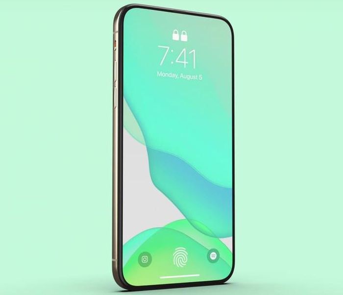 Bản dựng iPhone 12 với ngôn ngữ thiết kế giống iPhone 11, bỏ đi lỗ khuyết màn hình. Ảnh: EverythingApplePro.